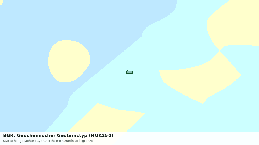 Statische Kartenansicht: BGR: Geochemischer Gesteinstyp (HÜK250)
