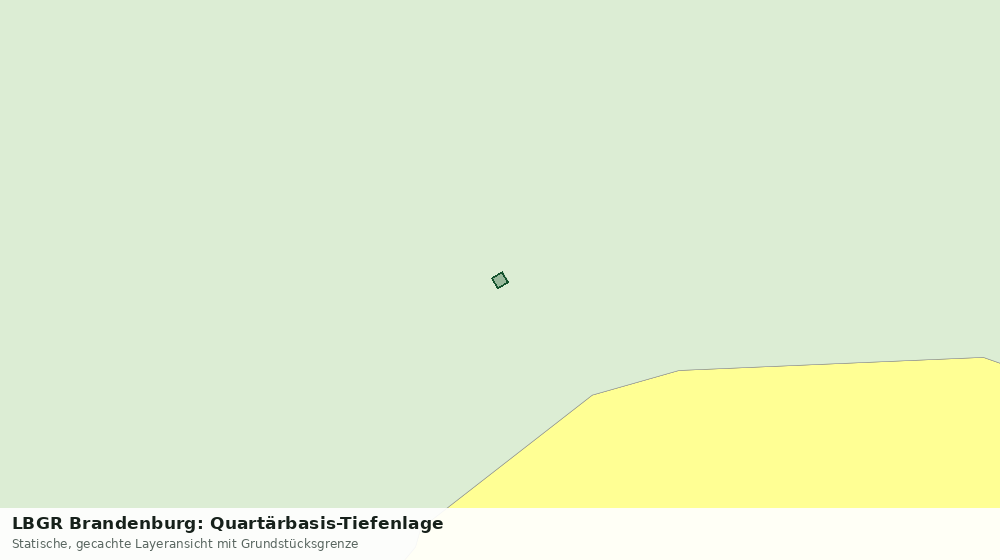 Statische Kartenansicht: LBGR Brandenburg: Quartärbasis-Tiefenlage