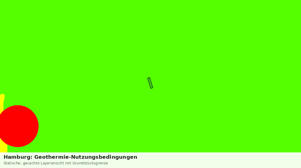 Statische Kartenansicht: Hamburg: Geothermie-Nutzungsbedingungen