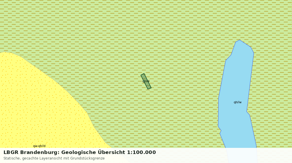 Statische Kartenansicht: LBGR Brandenburg: Geologische Übersicht 1:100.000