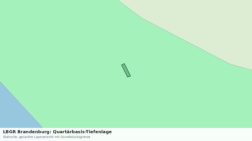 Statische Kartenansicht: LBGR Brandenburg: Quartärbasis-Tiefenlage