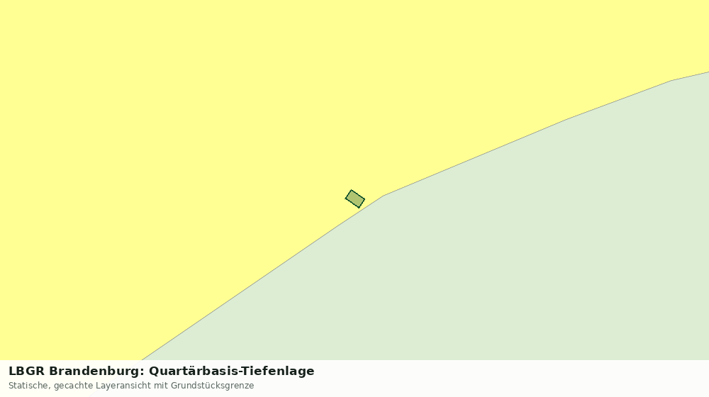 Statische Kartenansicht: LBGR Brandenburg: Quartärbasis-Tiefenlage