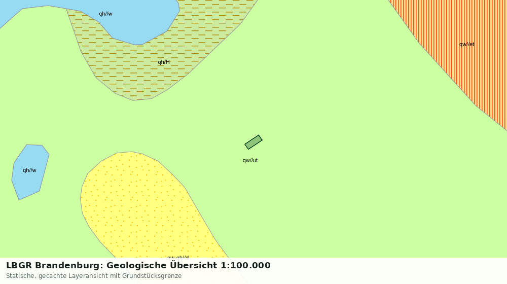 Statische Kartenansicht: LBGR Brandenburg: Geologische Übersicht 1:100.000