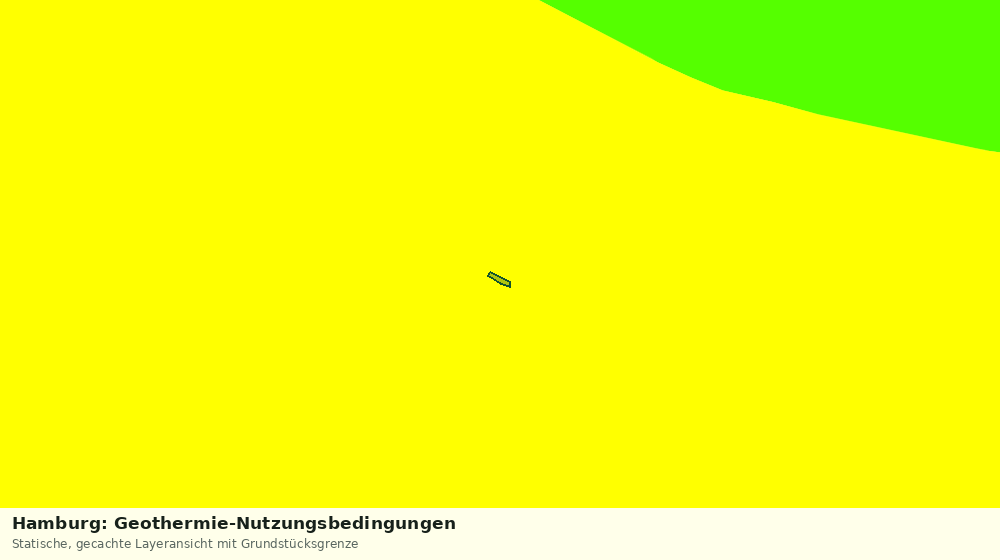Statische Kartenansicht: Hamburg: Geothermie-Nutzungsbedingungen