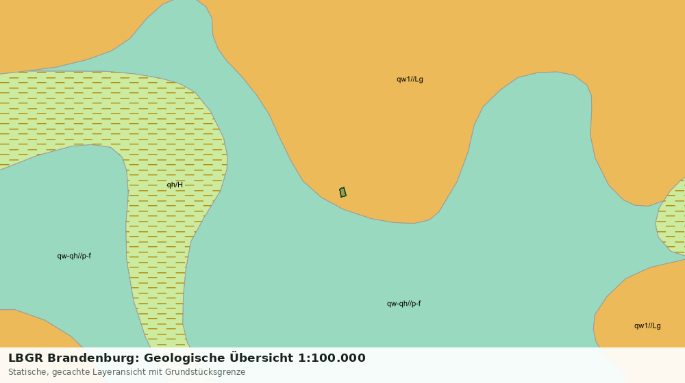 Statische Kartenansicht: LBGR Brandenburg: Geologische Übersicht 1:100.000