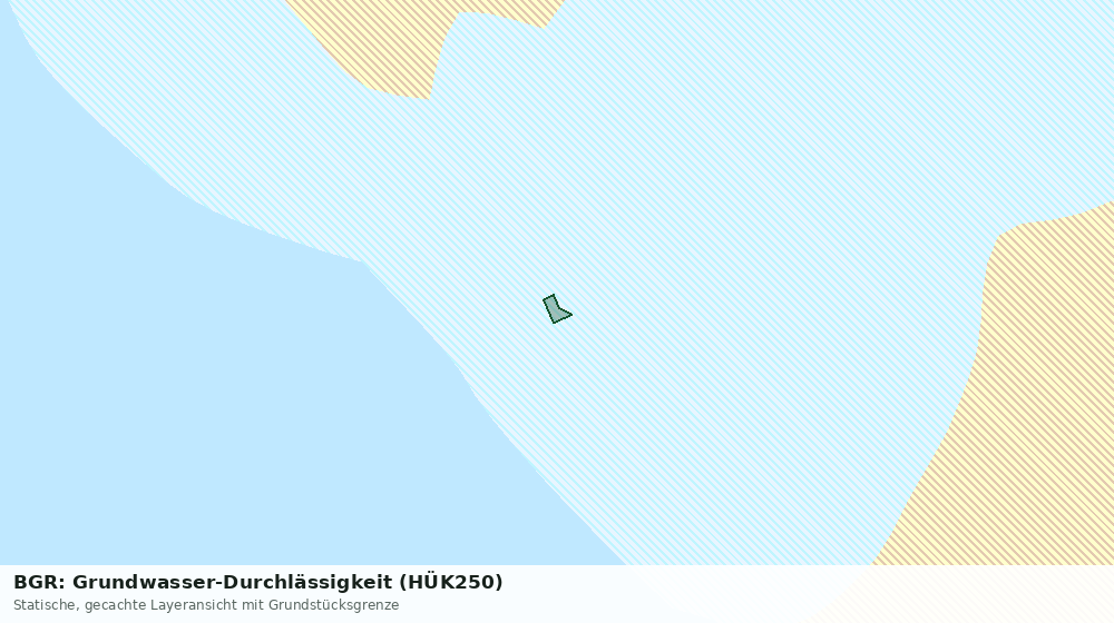 Statische Kartenansicht: BGR: Grundwasser-Durchlässigkeit (HÜK250)