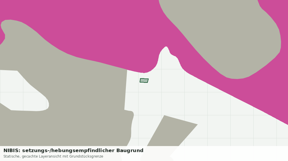 Statische Kartenansicht: NIBIS: setzungs-/hebungsempfindlicher Baugrund