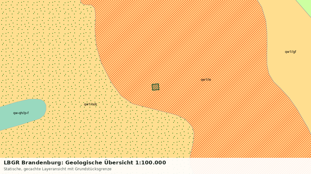 Statische Kartenansicht: LBGR Brandenburg: Geologische Übersicht 1:100.000