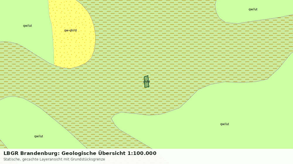 Statische Kartenansicht: LBGR Brandenburg: Geologische Übersicht 1:100.000