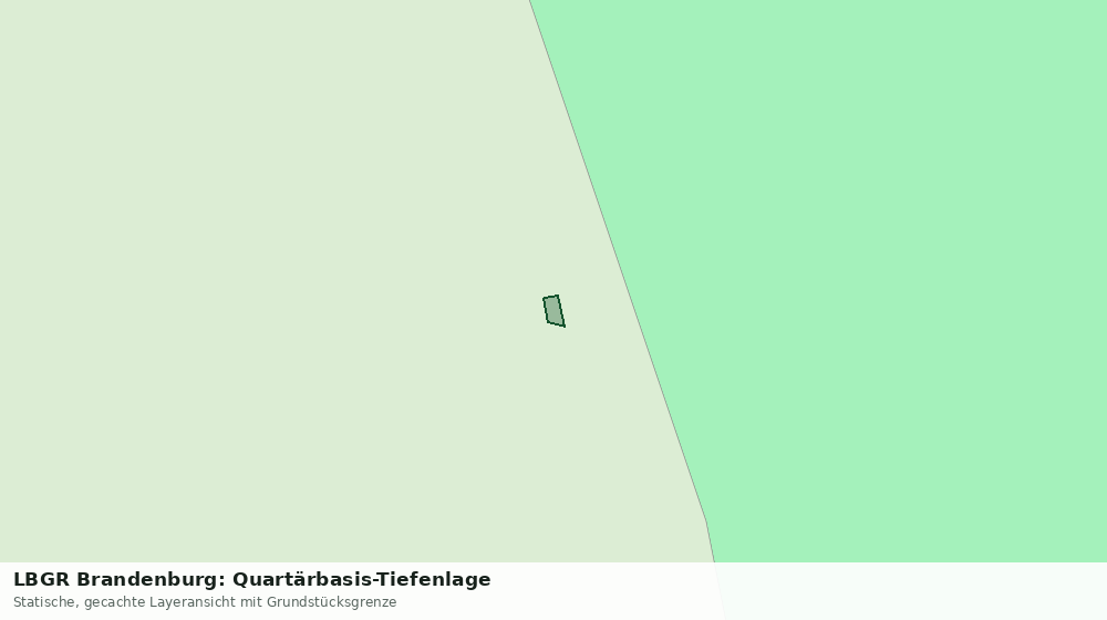 Statische Kartenansicht: LBGR Brandenburg: Quartärbasis-Tiefenlage