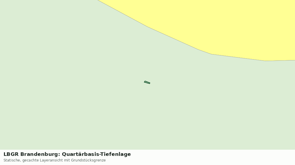 Statische Kartenansicht: LBGR Brandenburg: Quartärbasis-Tiefenlage