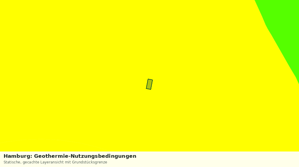 Statische Kartenansicht: Hamburg: Geothermie-Nutzungsbedingungen