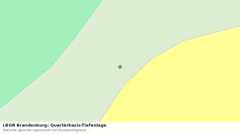 Statische Kartenansicht: LBGR Brandenburg: Quartärbasis-Tiefenlage
