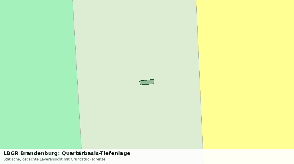Statische Kartenansicht: LBGR Brandenburg: Quartärbasis-Tiefenlage