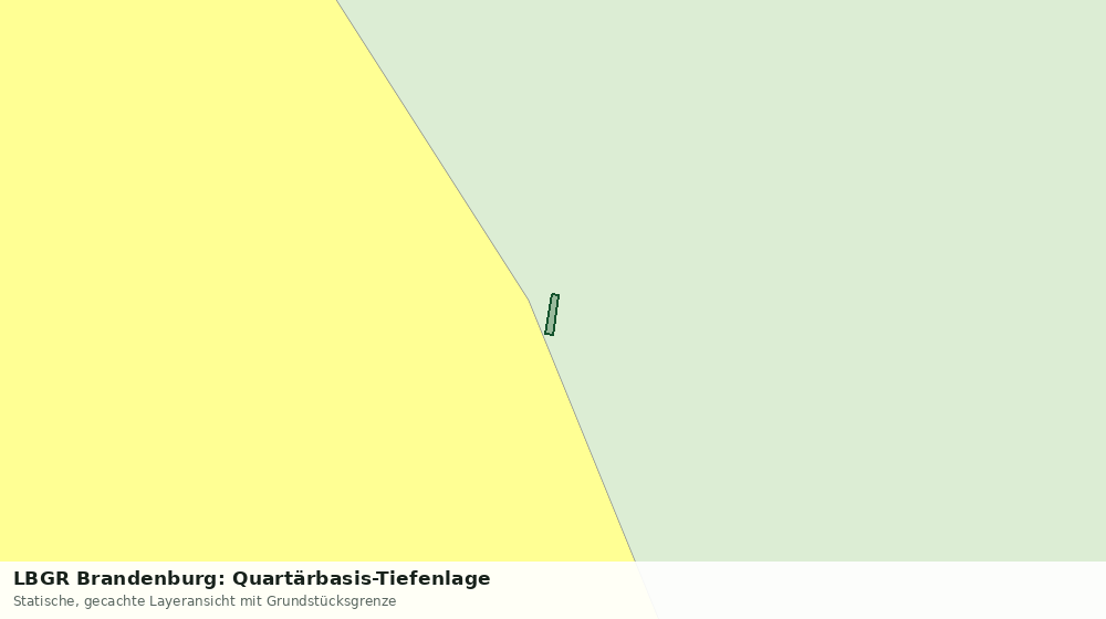 Statische Kartenansicht: LBGR Brandenburg: Quartärbasis-Tiefenlage