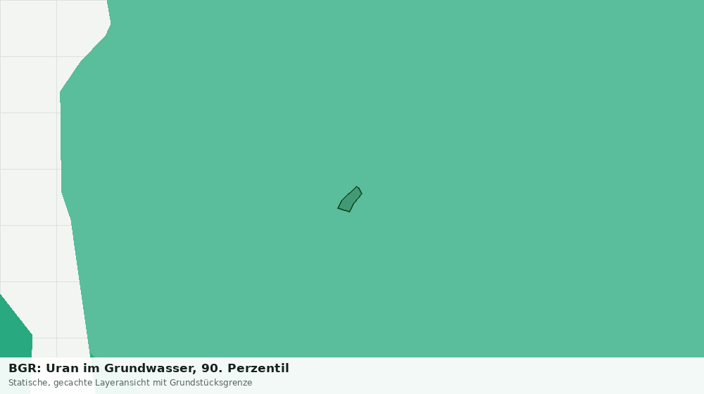 Statische Kartenansicht: BGR: Uran im Grundwasser, 90. Perzentil
