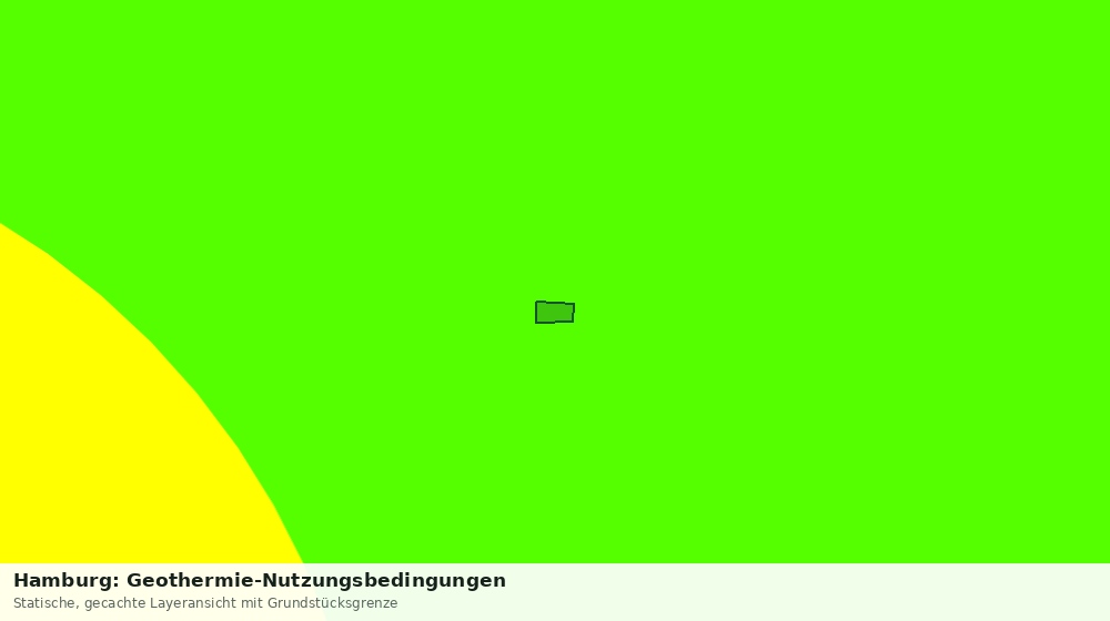 Statische Kartenansicht: Hamburg: Geothermie-Nutzungsbedingungen