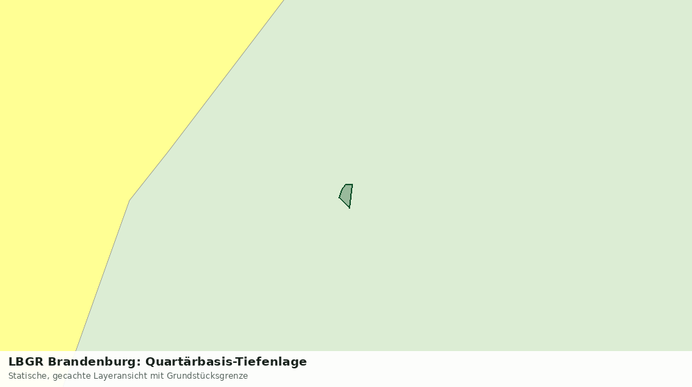 Statische Kartenansicht: LBGR Brandenburg: Quartärbasis-Tiefenlage