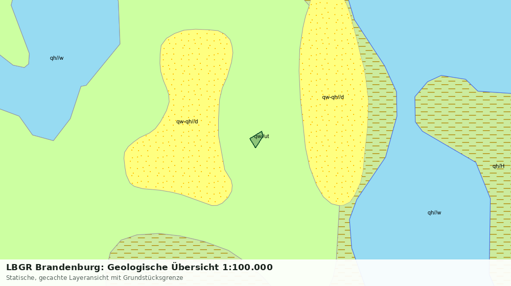 Statische Kartenansicht: LBGR Brandenburg: Geologische Übersicht 1:100.000