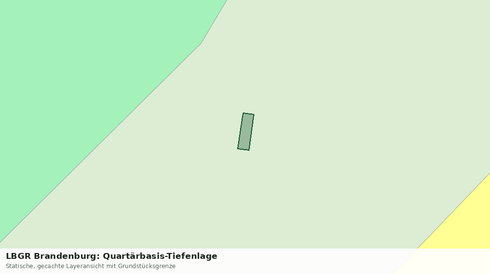 Statische Kartenansicht: LBGR Brandenburg: Quartärbasis-Tiefenlage