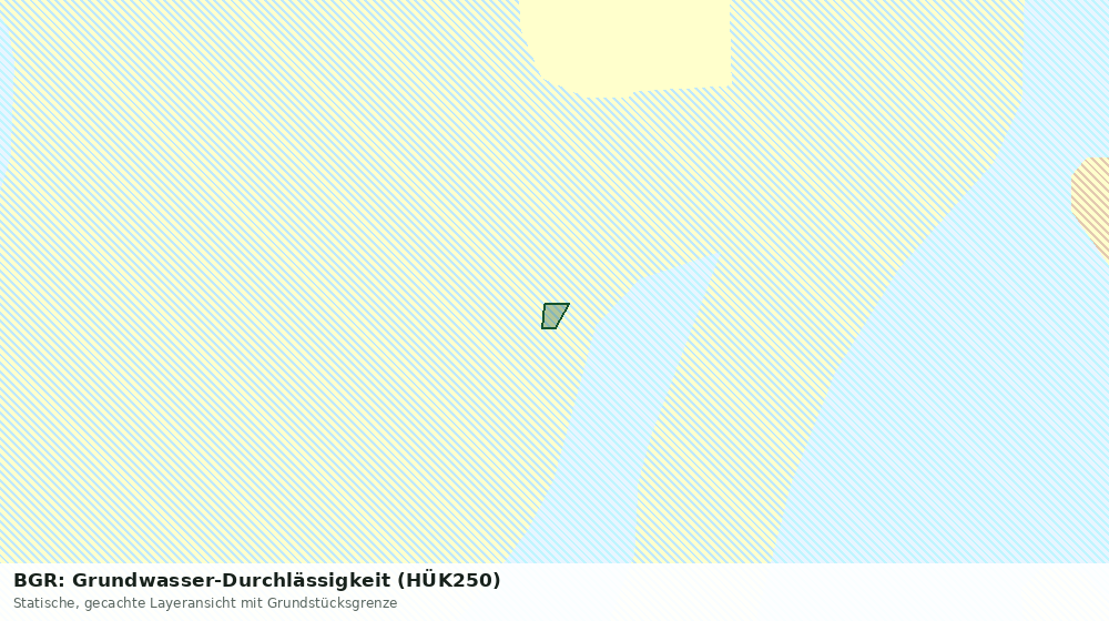 Statische Kartenansicht: BGR: Grundwasser-Durchlässigkeit (HÜK250)