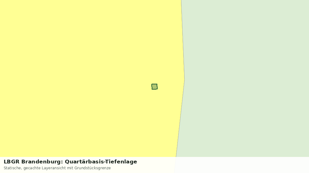 Statische Kartenansicht: LBGR Brandenburg: Quartärbasis-Tiefenlage