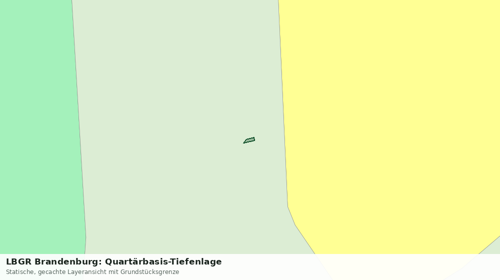 Statische Kartenansicht: LBGR Brandenburg: Quartärbasis-Tiefenlage