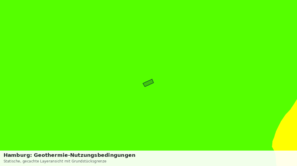 Statische Kartenansicht: Hamburg: Geothermie-Nutzungsbedingungen