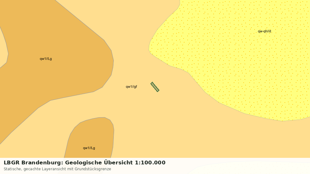 Statische Kartenansicht: LBGR Brandenburg: Geologische Übersicht 1:100.000