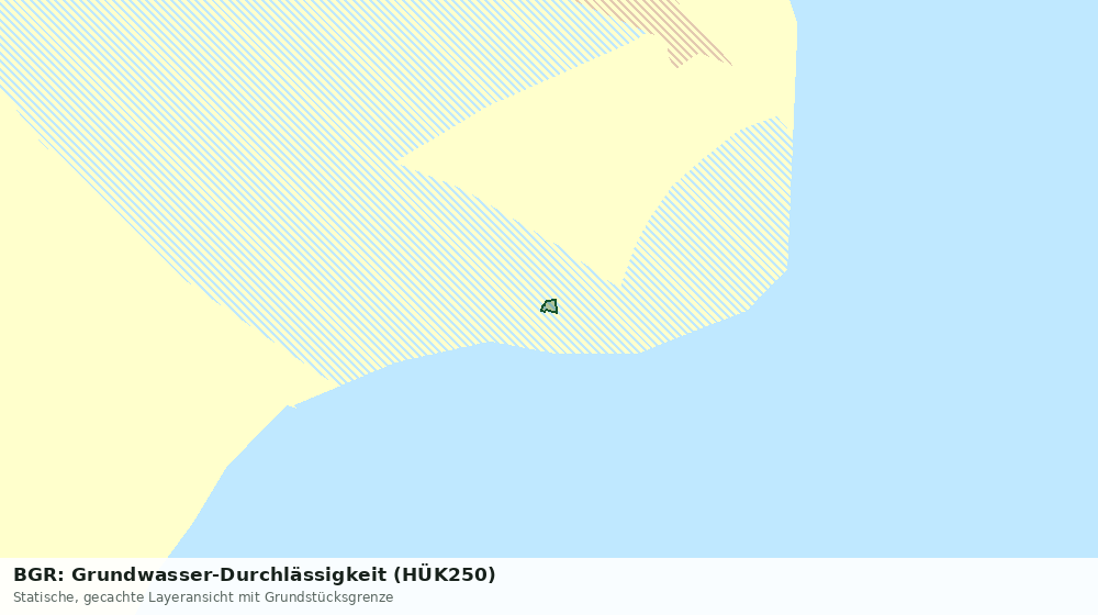 Statische Kartenansicht: BGR: Grundwasser-Durchlässigkeit (HÜK250)