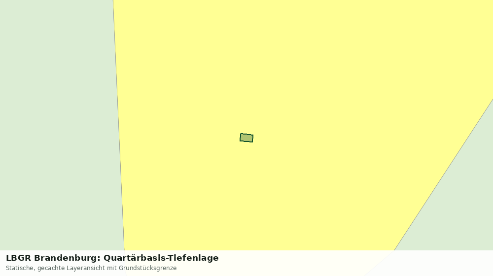 Statische Kartenansicht: LBGR Brandenburg: Quartärbasis-Tiefenlage