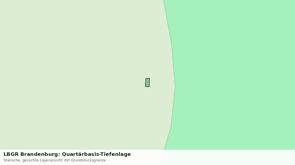 Statische Kartenansicht: LBGR Brandenburg: Quartärbasis-Tiefenlage