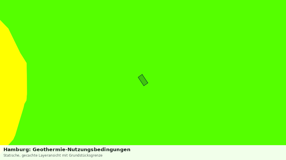 Statische Kartenansicht: Hamburg: Geothermie-Nutzungsbedingungen