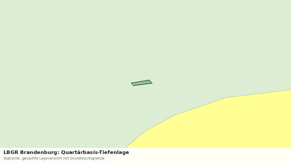 Statische Kartenansicht: LBGR Brandenburg: Quartärbasis-Tiefenlage
