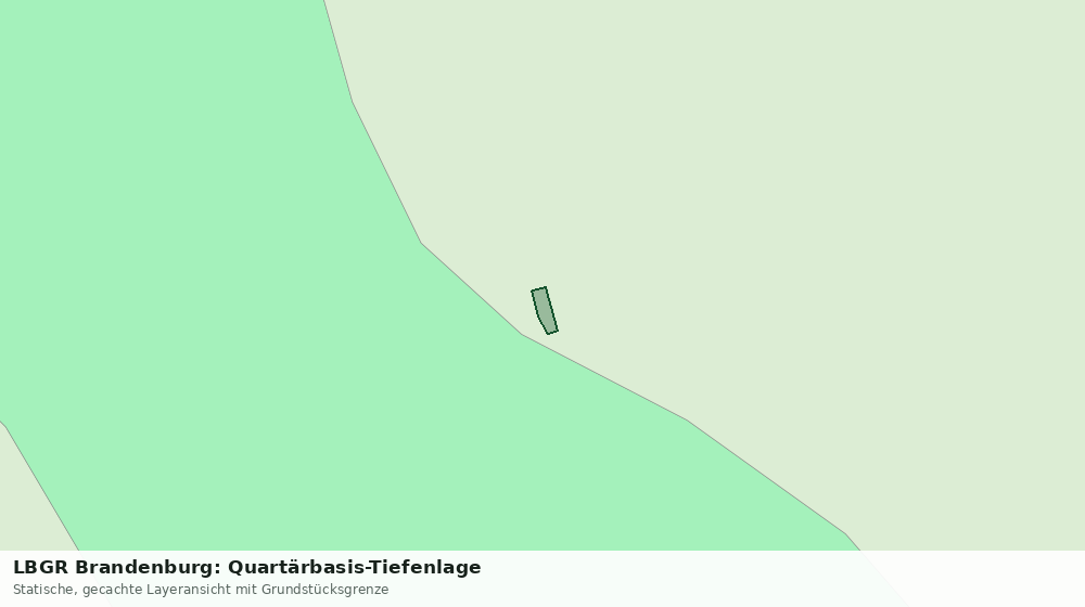 Statische Kartenansicht: LBGR Brandenburg: Quartärbasis-Tiefenlage