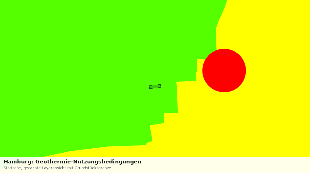 Statische Kartenansicht: Hamburg: Geothermie-Nutzungsbedingungen
