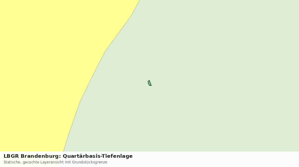 Statische Kartenansicht: LBGR Brandenburg: Quartärbasis-Tiefenlage