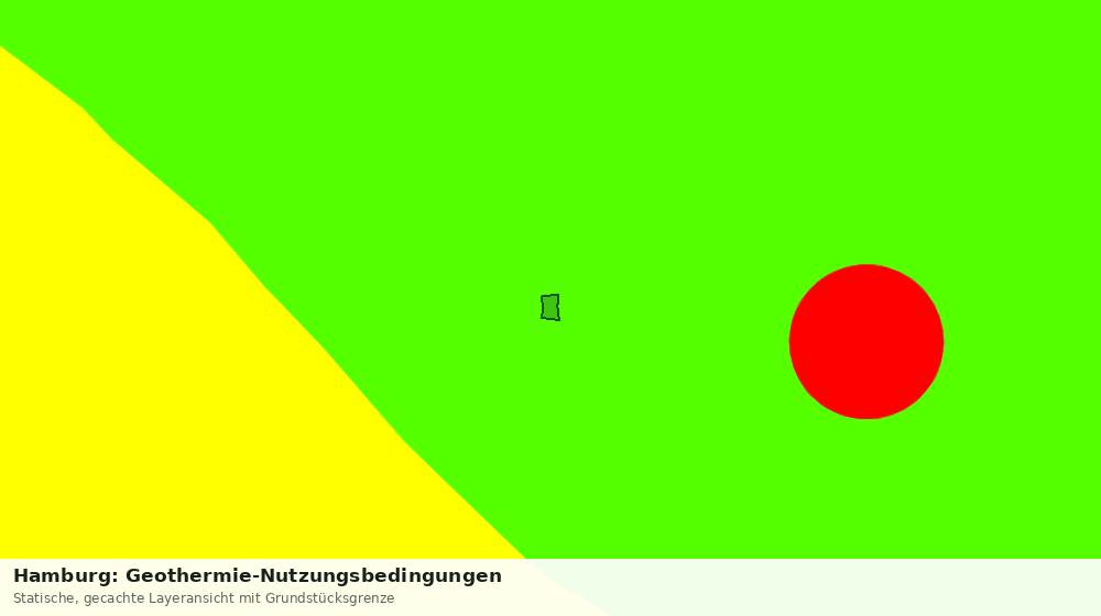 Statische Kartenansicht: Hamburg: Geothermie-Nutzungsbedingungen
