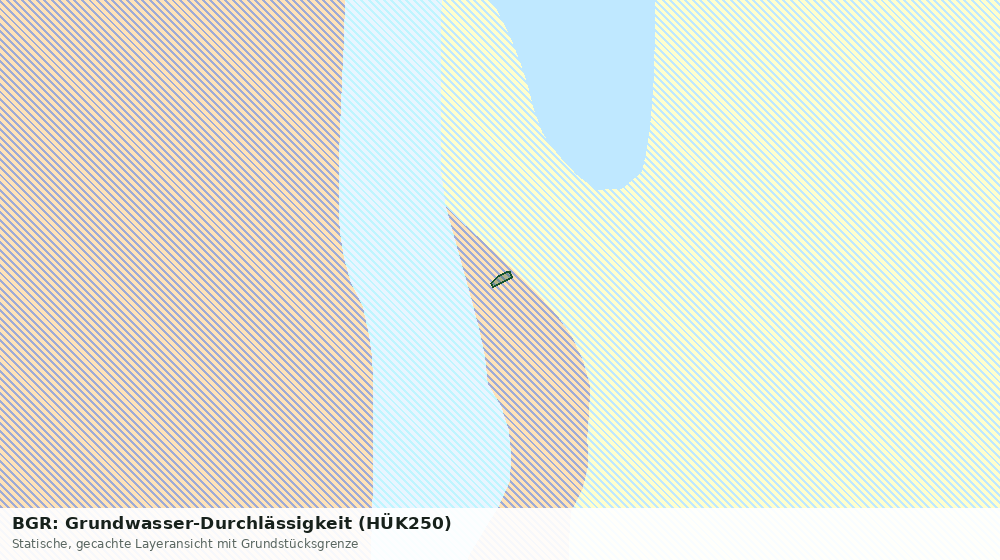 Statische Kartenansicht: BGR: Grundwasser-Durchlässigkeit (HÜK250)