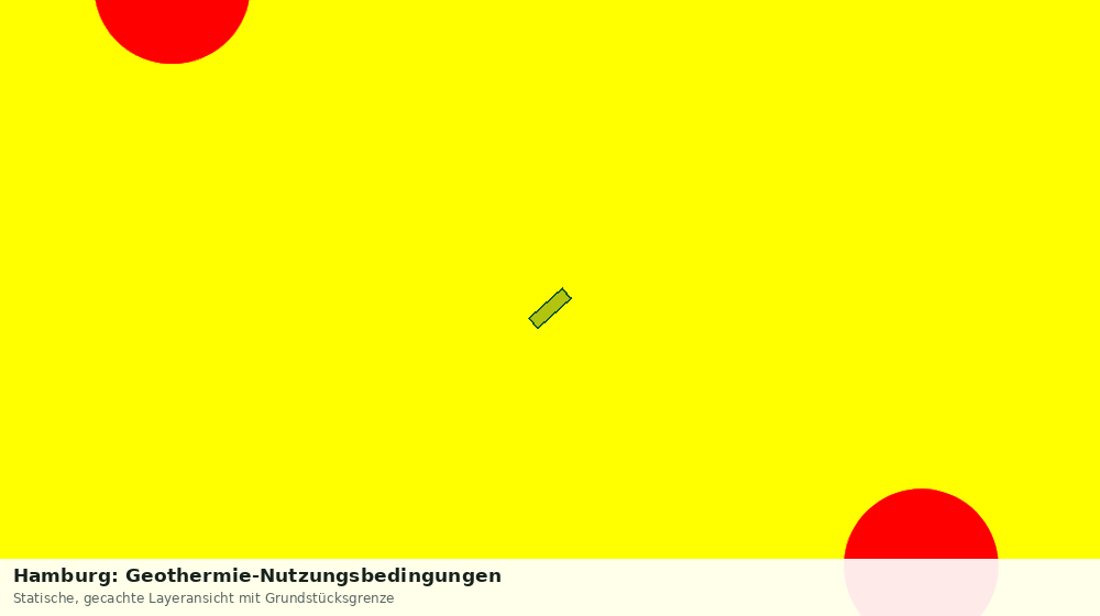 Statische Kartenansicht: Hamburg: Geothermie-Nutzungsbedingungen
