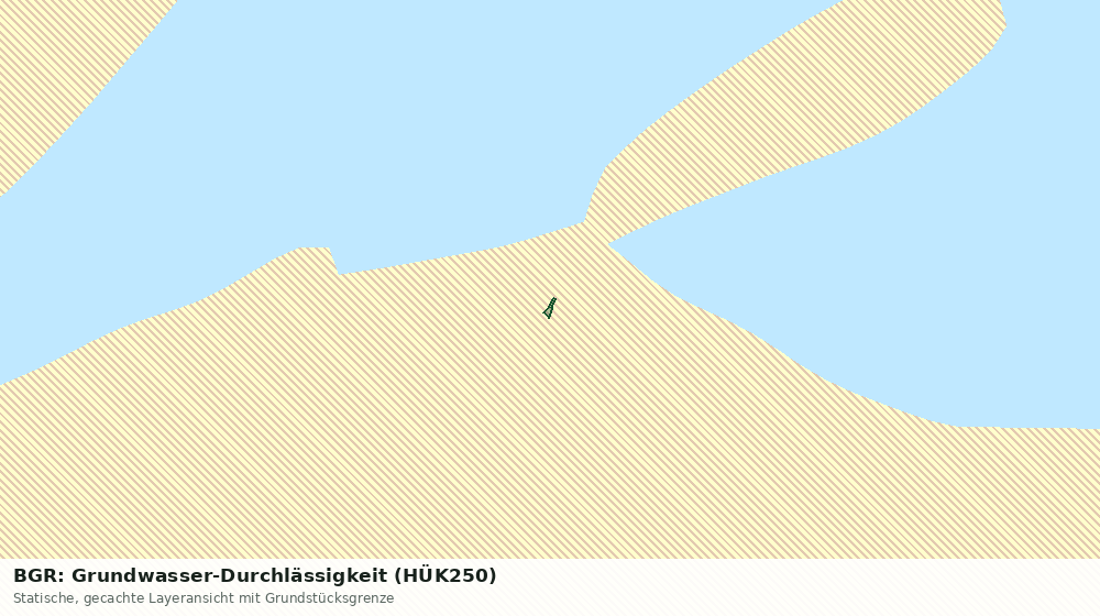 Statische Kartenansicht: BGR: Grundwasser-Durchlässigkeit (HÜK250)