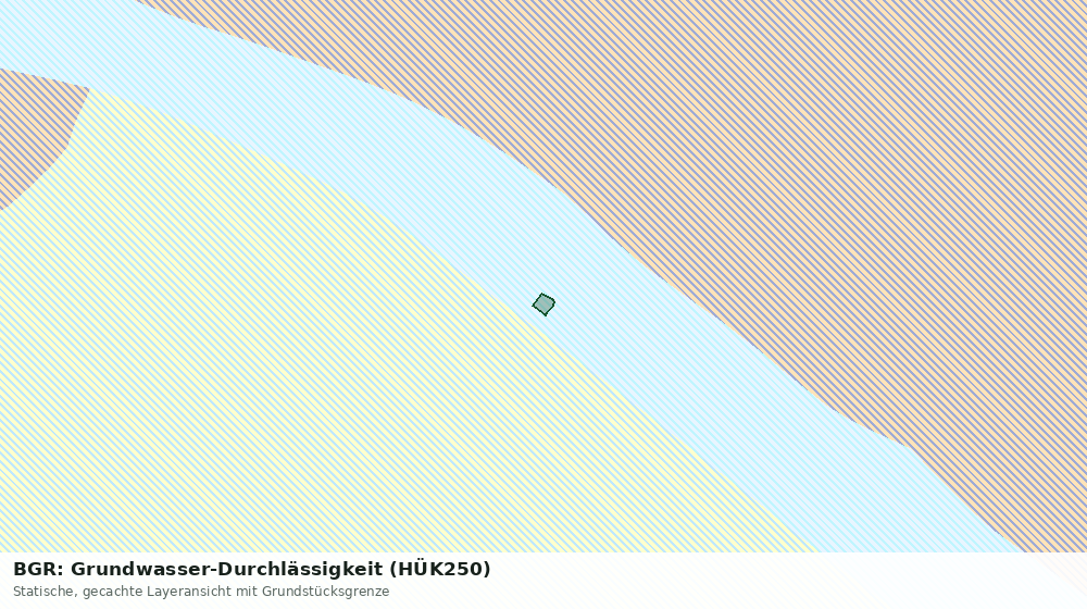 Statische Kartenansicht: BGR: Grundwasser-Durchlässigkeit (HÜK250)