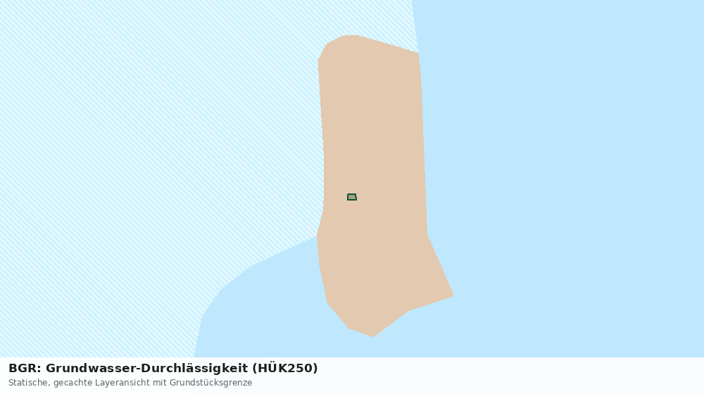 Statische Kartenansicht: BGR: Grundwasser-Durchlässigkeit (HÜK250)