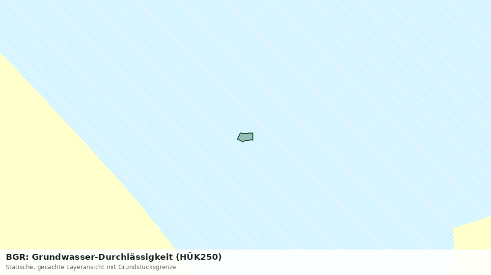 Statische Kartenansicht: BGR: Grundwasser-Durchlässigkeit (HÜK250)