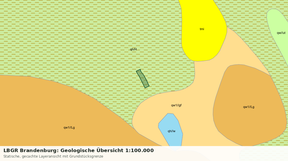 Statische Kartenansicht: LBGR Brandenburg: Geologische Übersicht 1:100.000