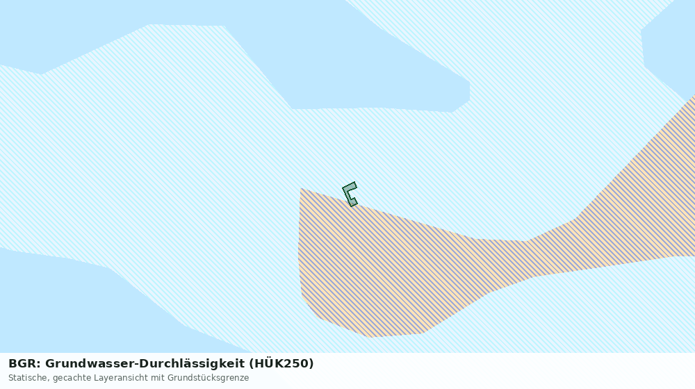 Statische Kartenansicht: BGR: Grundwasser-Durchlässigkeit (HÜK250)