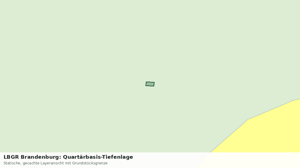 Statische Kartenansicht: LBGR Brandenburg: Quartärbasis-Tiefenlage