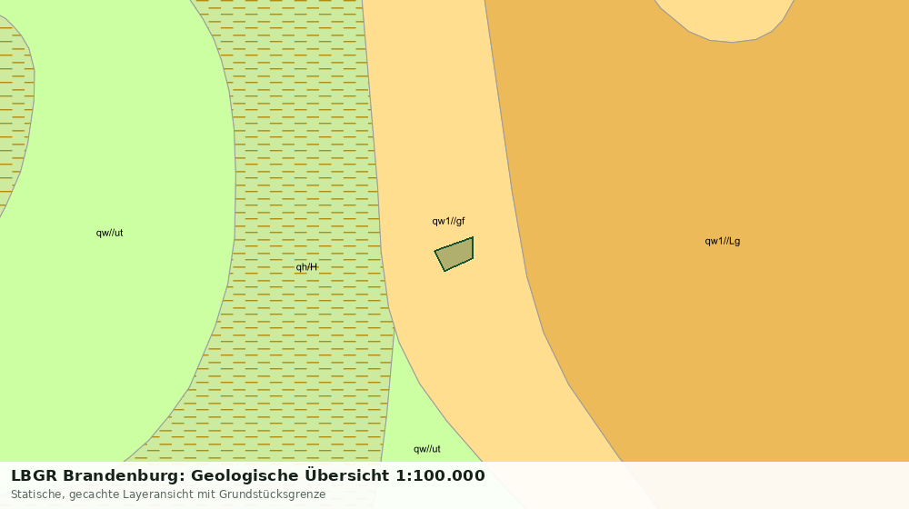 Statische Kartenansicht: LBGR Brandenburg: Geologische Übersicht 1:100.000