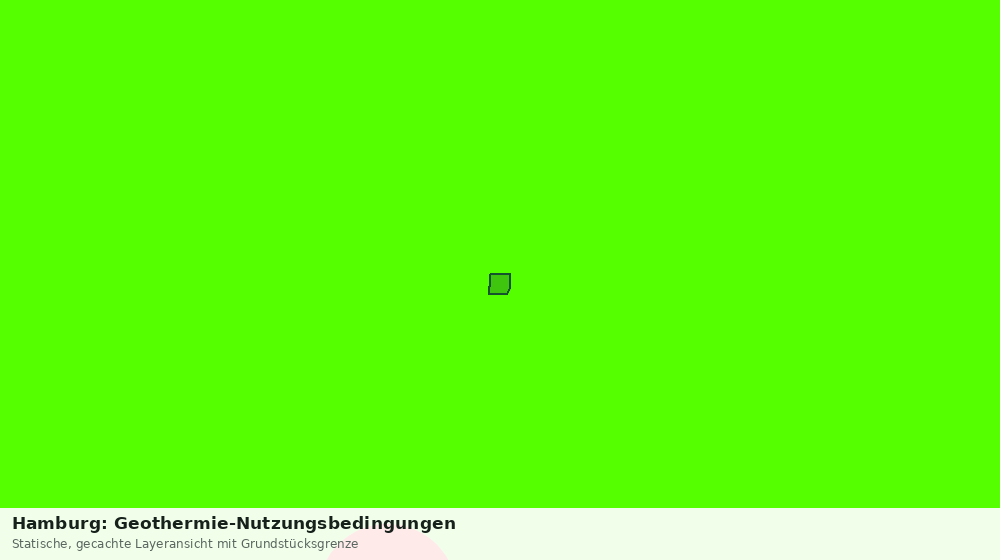Statische Kartenansicht: Hamburg: Geothermie-Nutzungsbedingungen