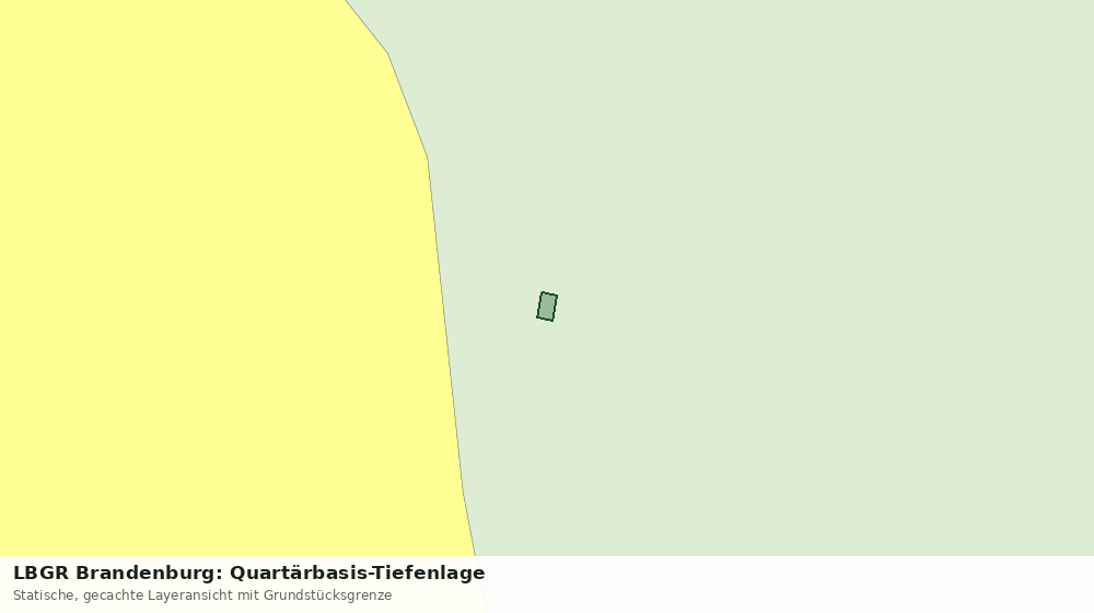 Statische Kartenansicht: LBGR Brandenburg: Quartärbasis-Tiefenlage